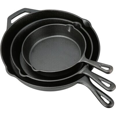 Set de 3 Piezas de Hierro Fundido