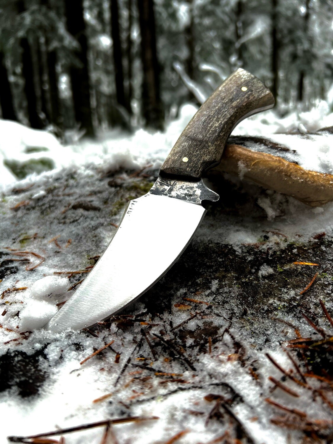 Tusk with Caribou Antler + Sheath