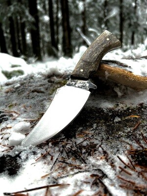 Tusk with Caribou Antler