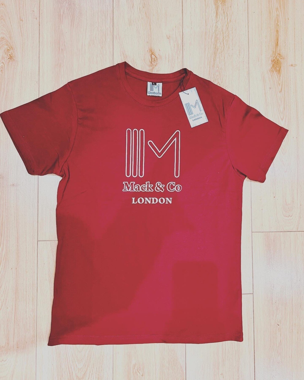 T-shirt (BURGUNDY) Mack &amp; Co LONDON