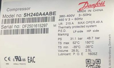 COMPRESOR DANFOSS SH240A4ABE