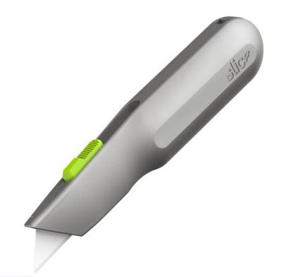 Cutter autoretráctil con mango metálico Cutter autoretráctil con mango metálico