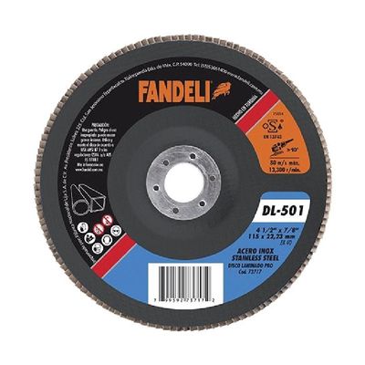 DISCO FLAP ZIRCONIO FANDELI 4 1/2" DL501