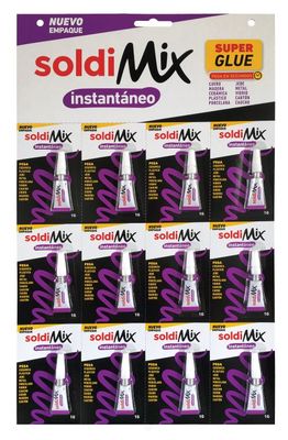 PEGAMENTO SUPER GLUE  X 12 UND