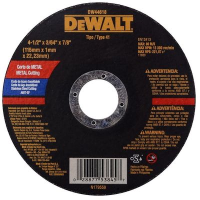 DISCO DE CORTE 4 1/2 "X3/64X7/8