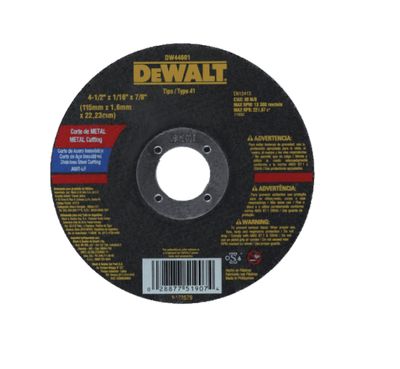 DISCO DE CORTE 4 1/2" X 1/16 X 7/8