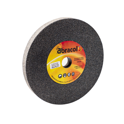 RUEDAS ESMERIL GRIS GRANO N°60 - 8" X 3/4"