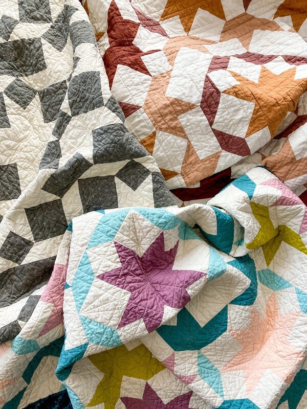 Aperiodic: How I quilted the same quilt three different ways