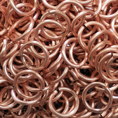 Enameled Copper - Rose Gold - 18g - 50 Rings