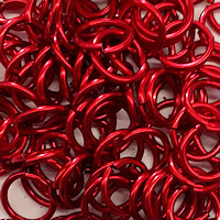 Enameled Copper - Red - 18g - 50 Rings