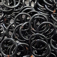 Enameled Copper - Black - 20g - 100 Rings