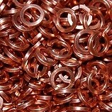 Square Wire Copper Rings