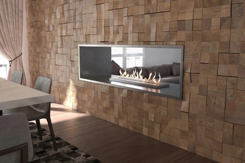 Signature Double Sided Built In Bio Ethanol Fireplace (Classic)