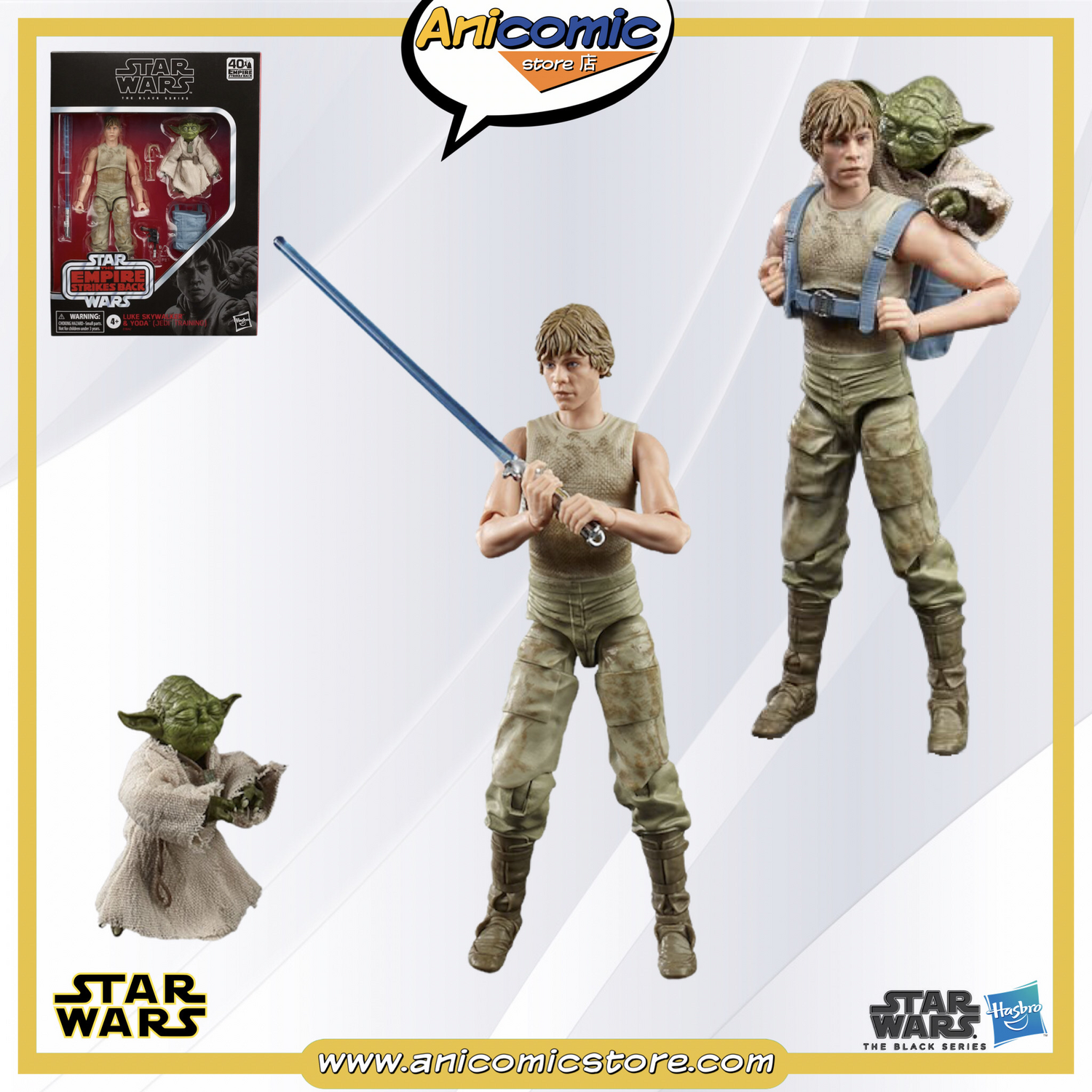Black Series Luke Skywalker and Yoda (Jedi Training) - EV: The Empire Strikes Back