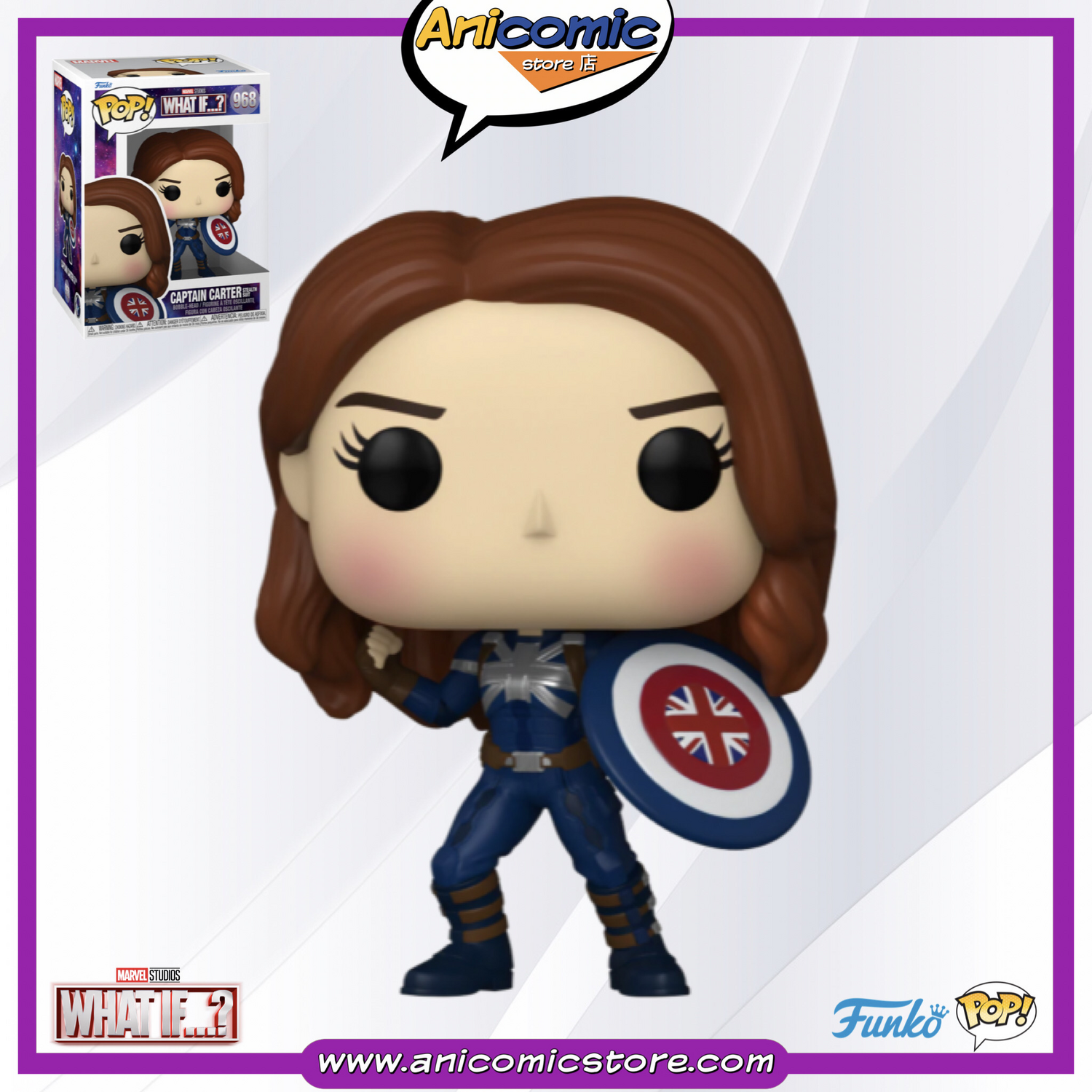 Funko Pop Capitana Carter (Stealth) - What If...?