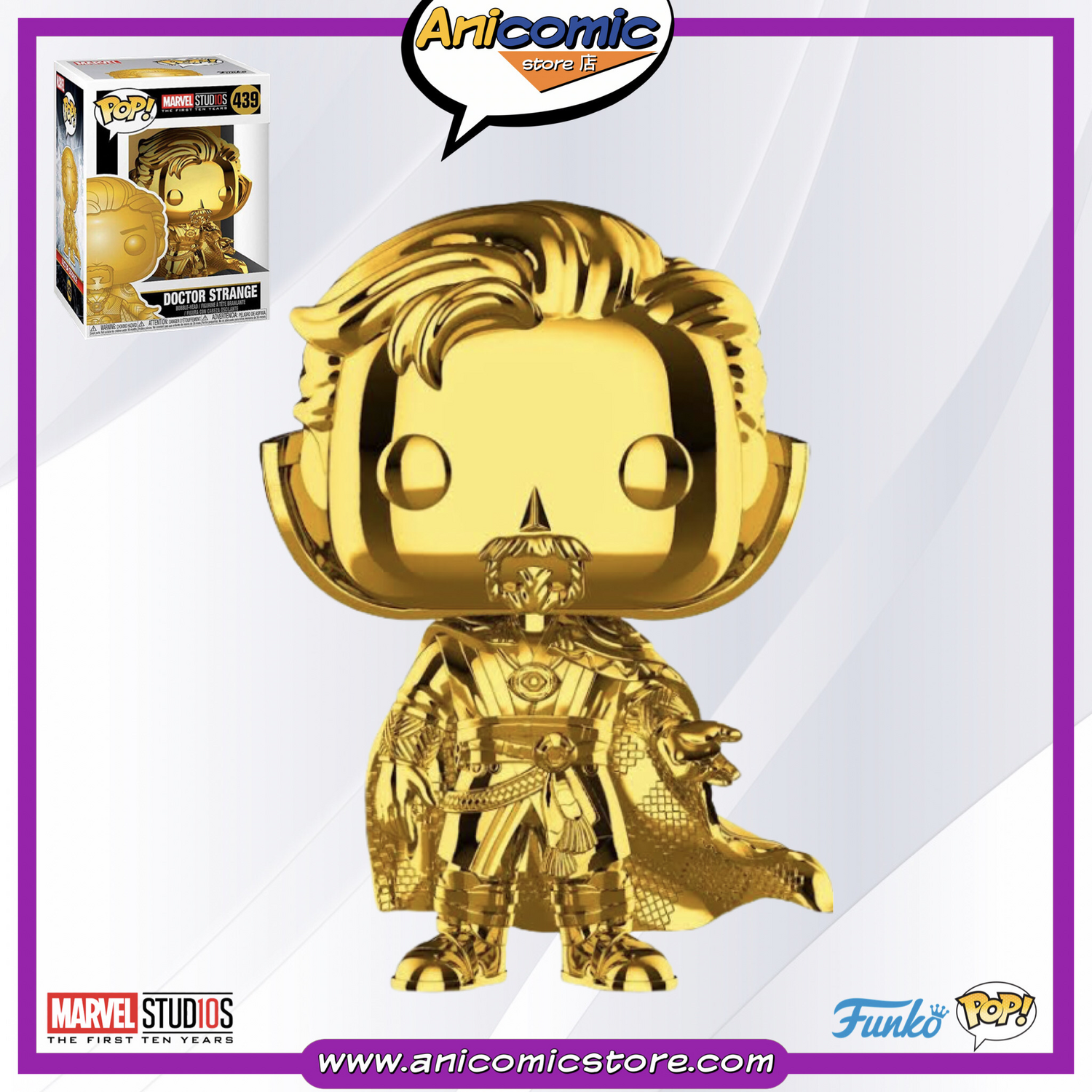 Funko Pop Dr. Strange chrome