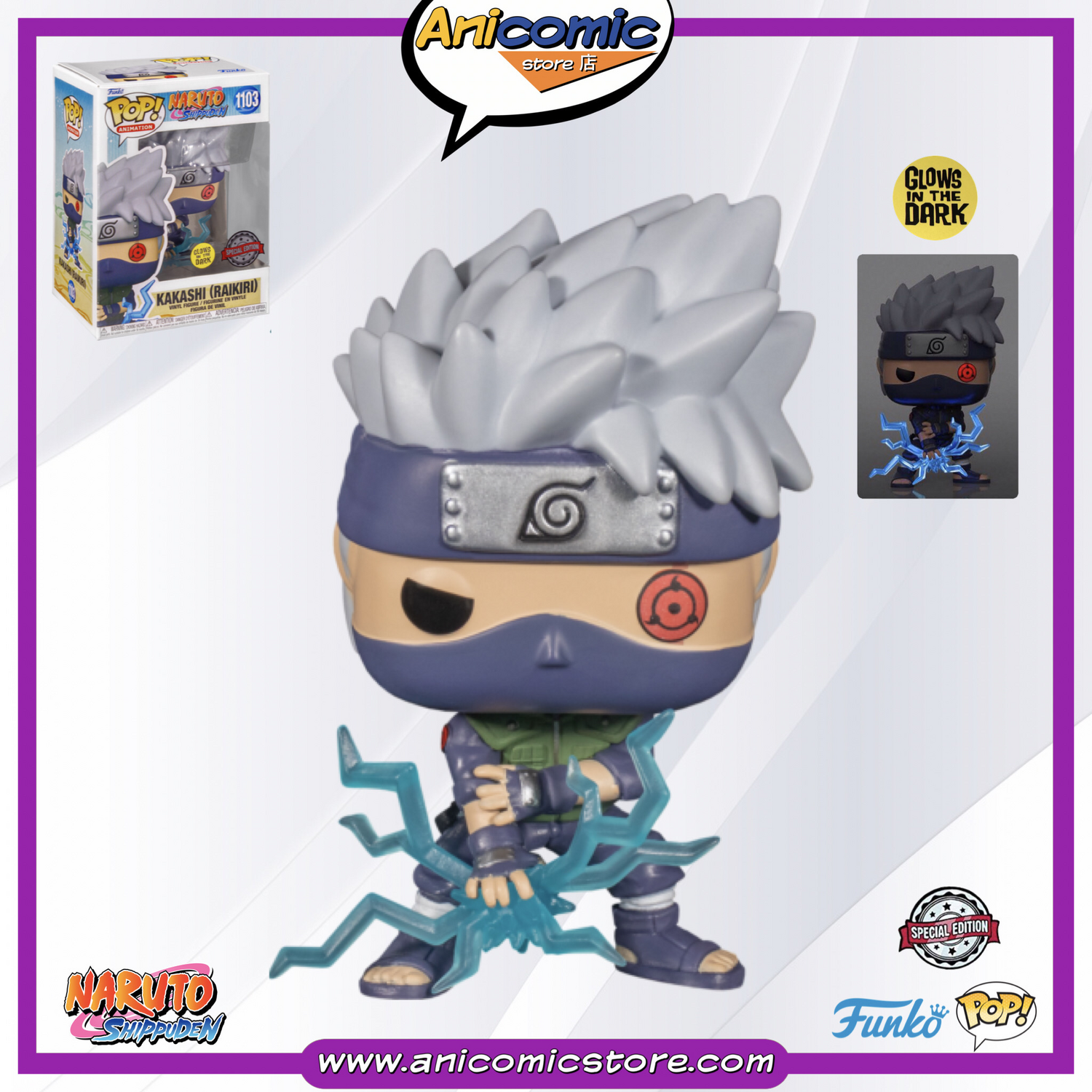 Funko Pop Kakashi (Raikiri) - GITD - Special Edition
