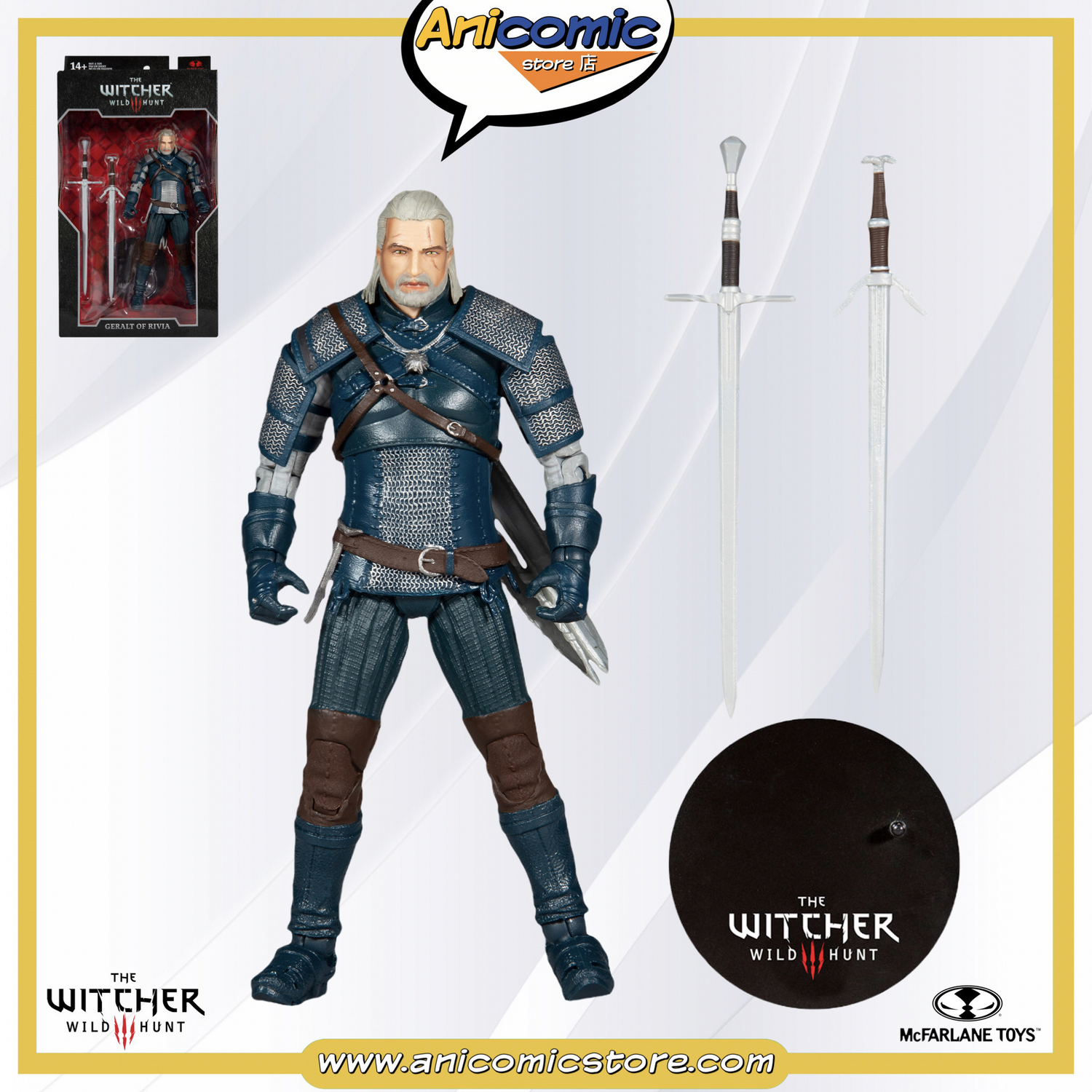 McFarlane Toys Geralt Of Rivia (Viper Armor) - The Witcher 3