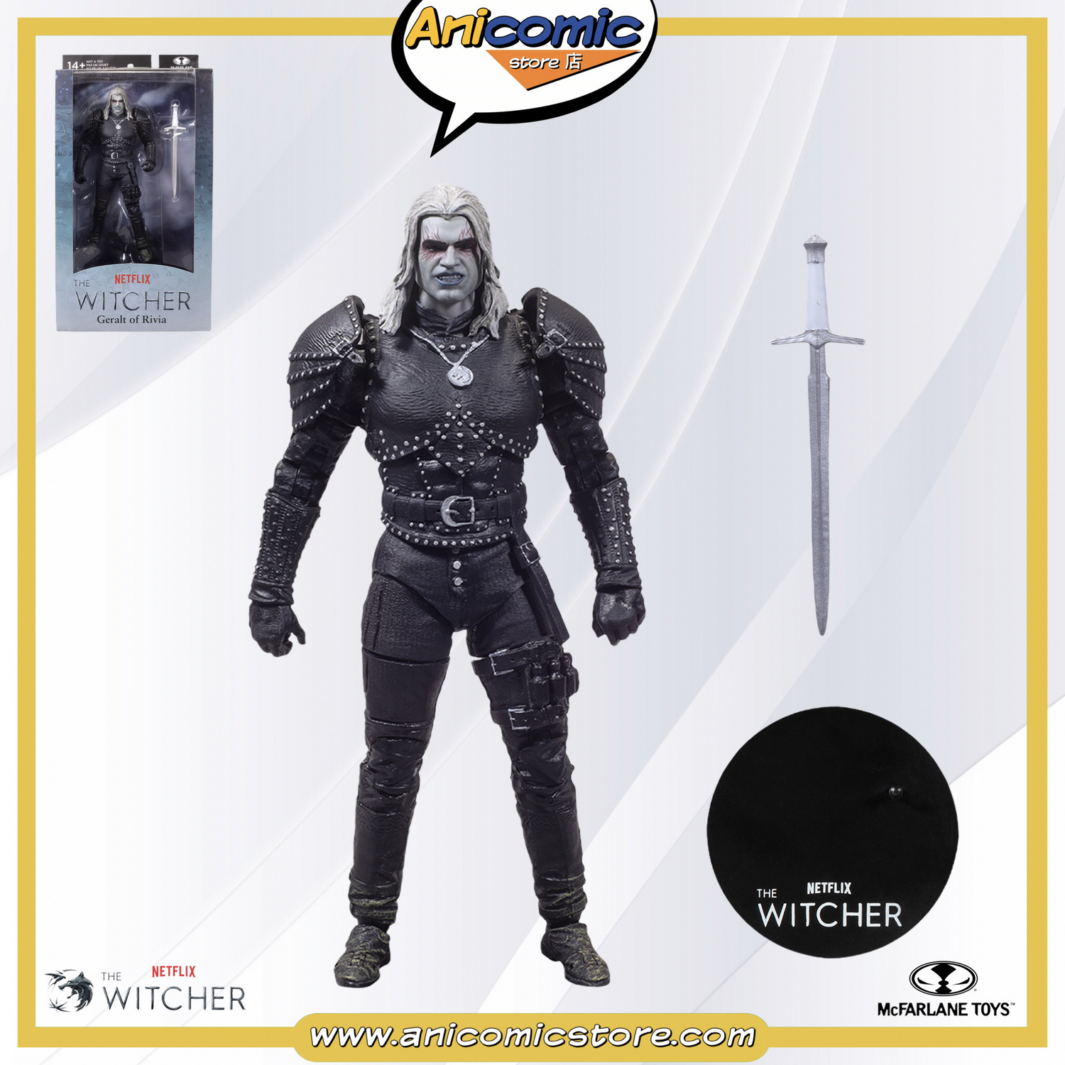 McFarlane Toys Geralt Of Rivia witcher mode - The Witcher Netflix S2