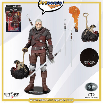 McFarlane Toys Geralt Of Rivia (Wolf Armor Toxic) - Platinum Edition - The Witcher 3