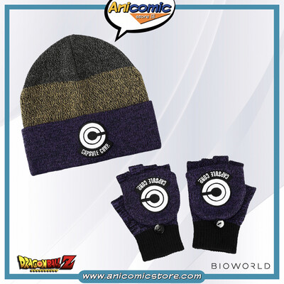 Beanie y guantes Capsule Corp.