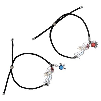 Pulseras de Cordón Todoroki Chibi Best Friends Set x2