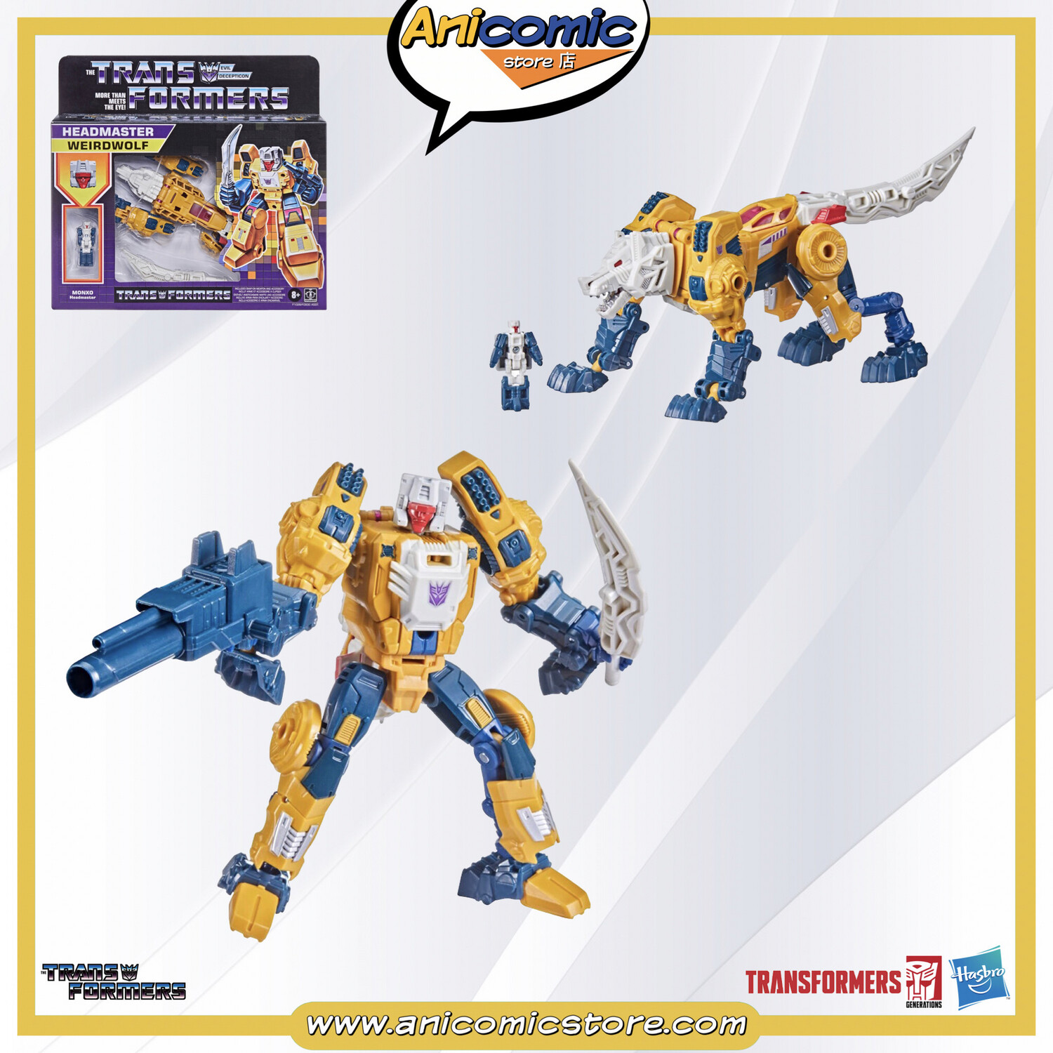 Transformers Generations Deluxe Weirdwolf Headmasters