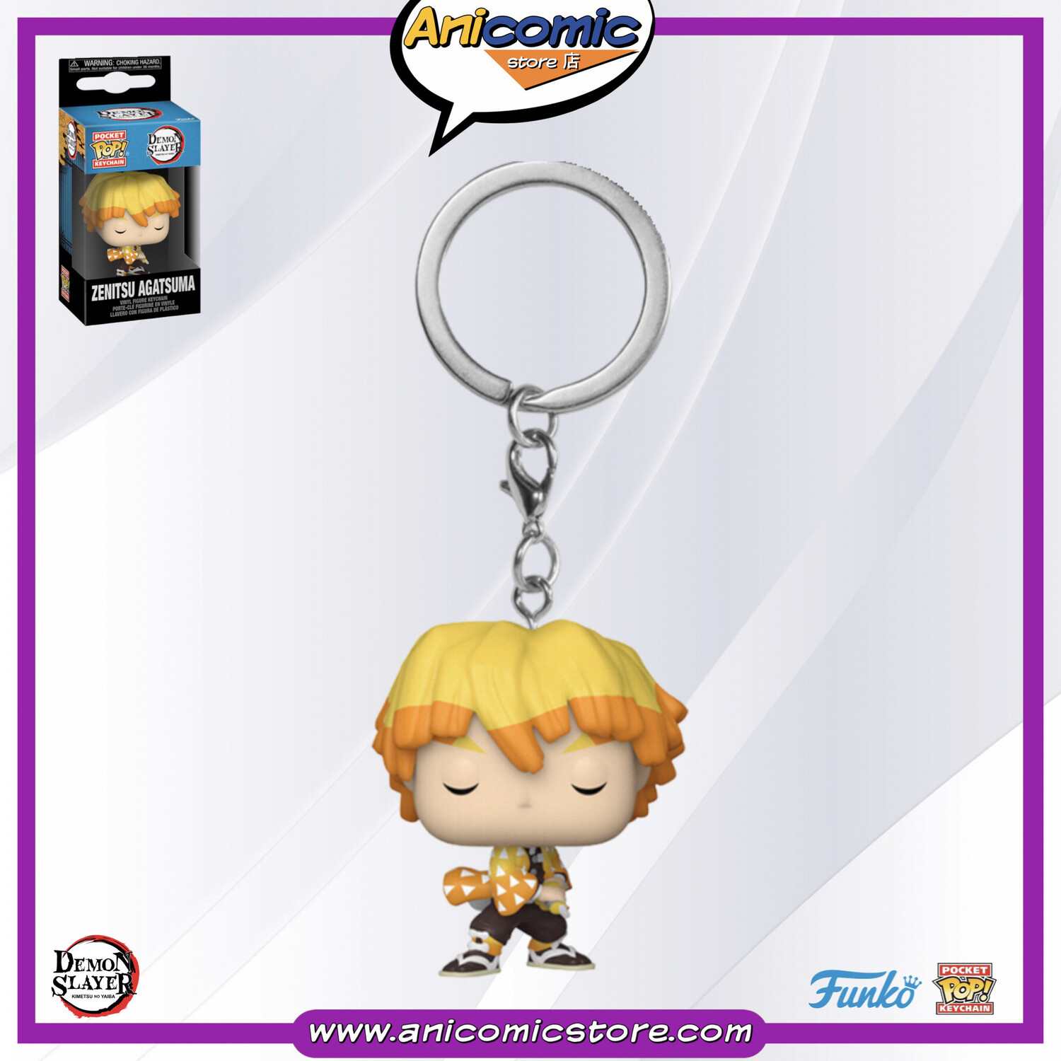 Funko Pop Keychain Zenitsu Agatsuma