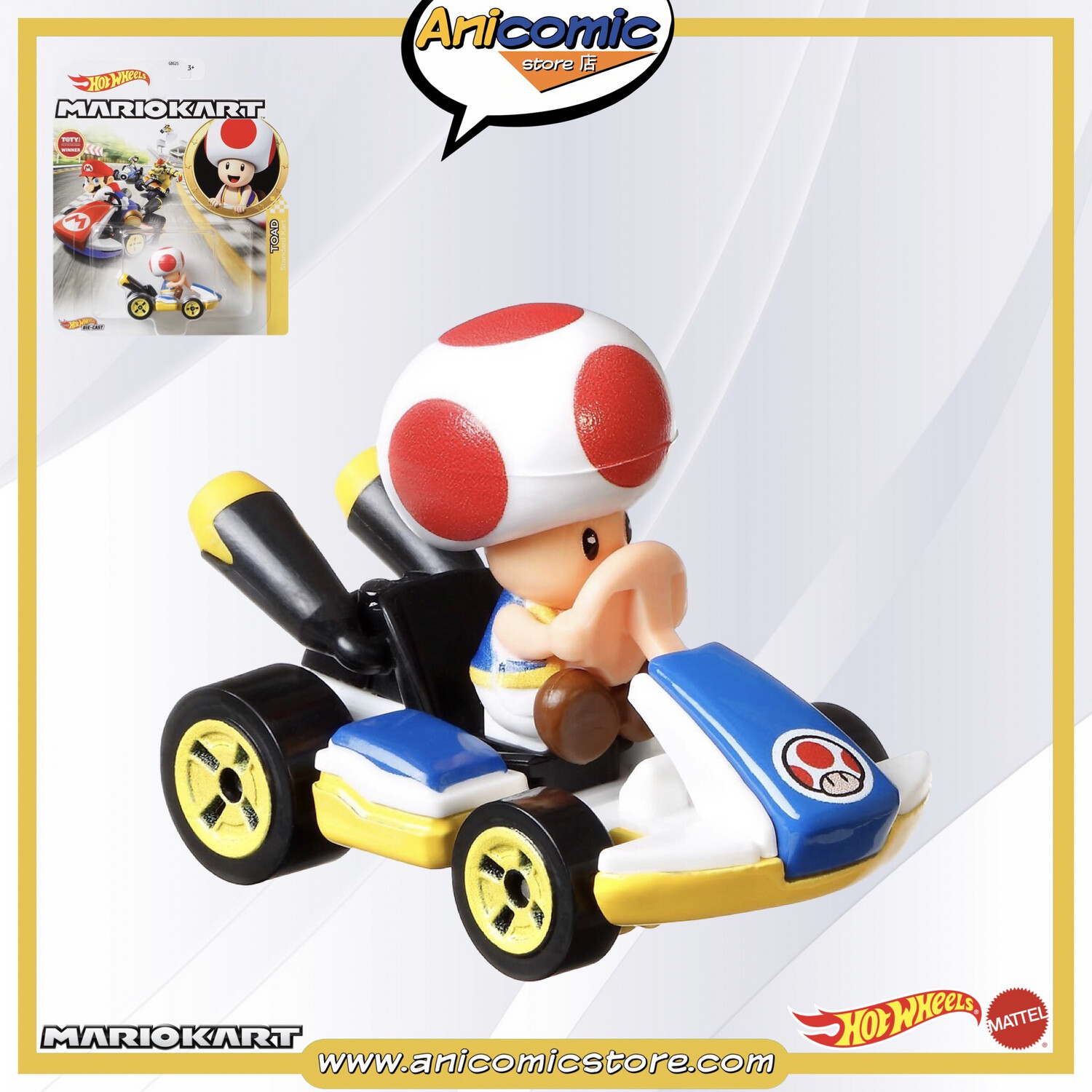 Hot Wheels Toad Standard Kart - Mario Kart