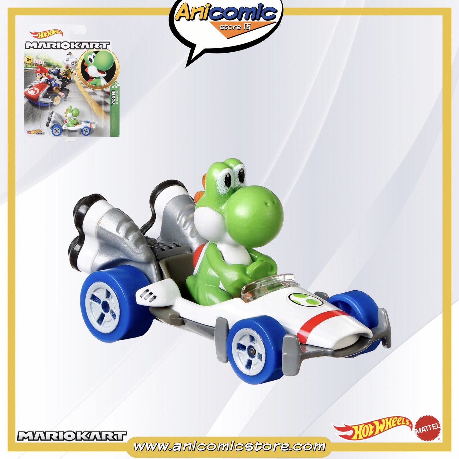 Hot Wheels Yoshi B-Dasher - Mario Kart