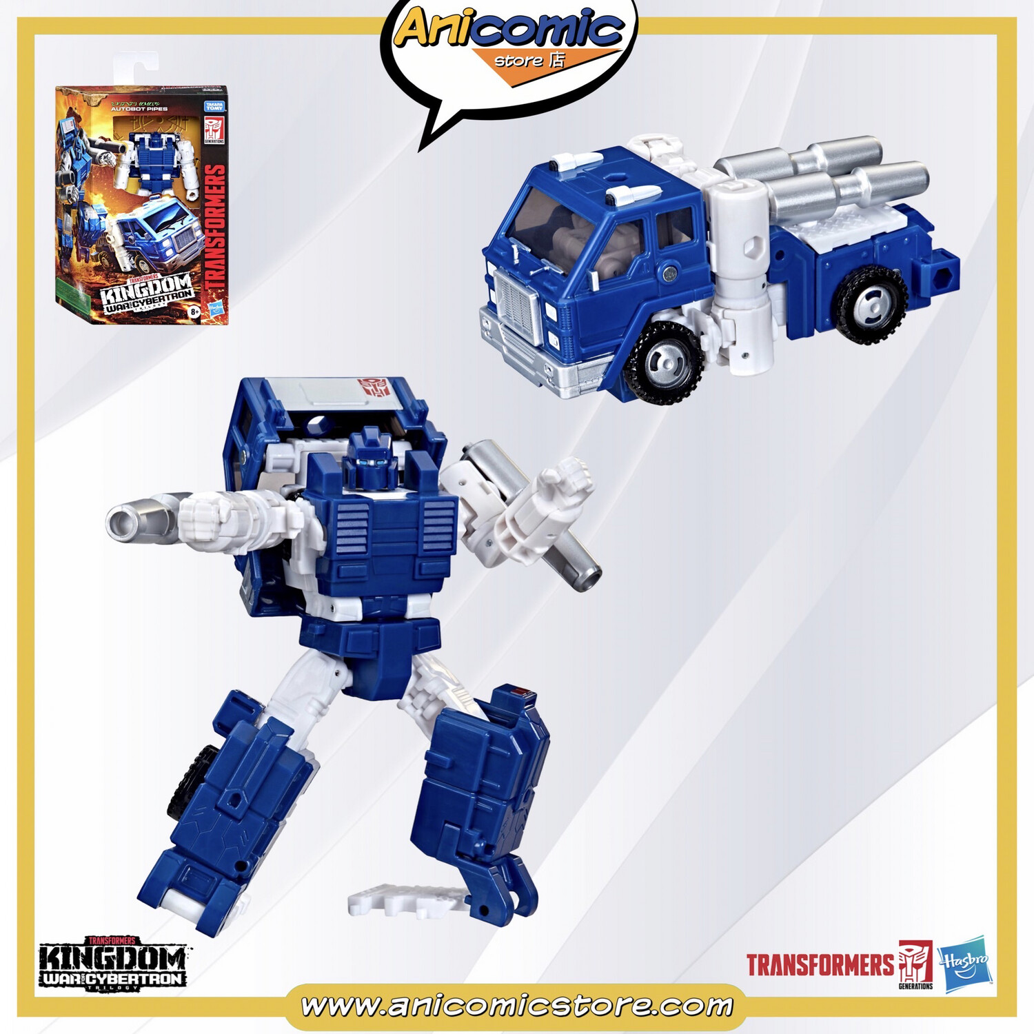 Transformers Generations Deluxe Pipes - War for Cybertron: Kingdom