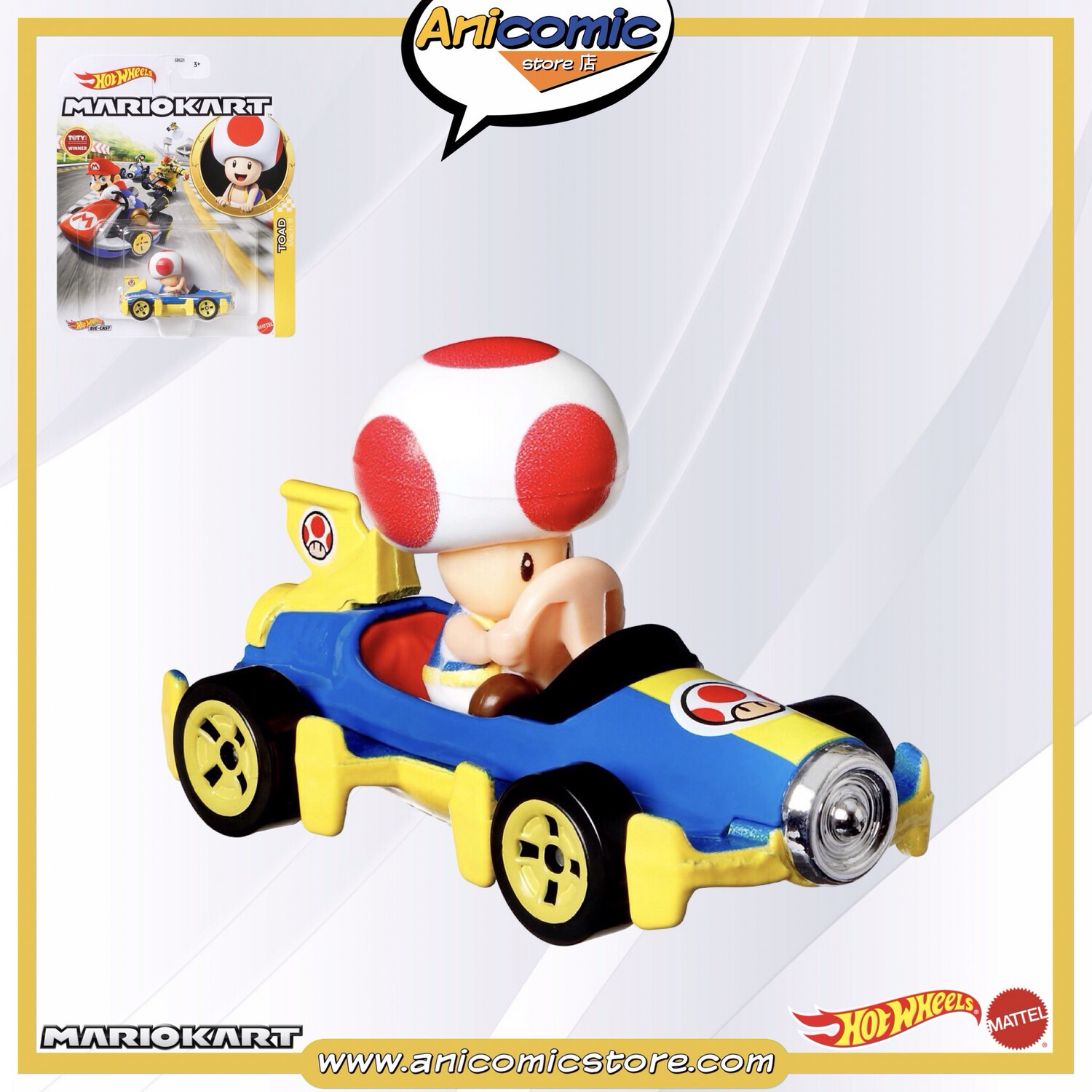 Hot Wheels Toad Mach 8 - Mario Kart Hot Wheels Toad Mach 8 - Mario Kart