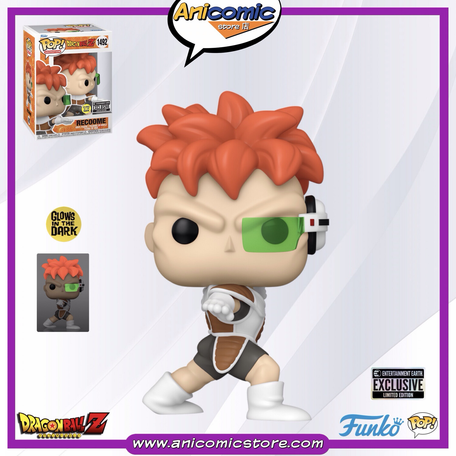 Funko Pop Recoome - GITD - Entertainment Earth Exclusive - Dragon Ball Z