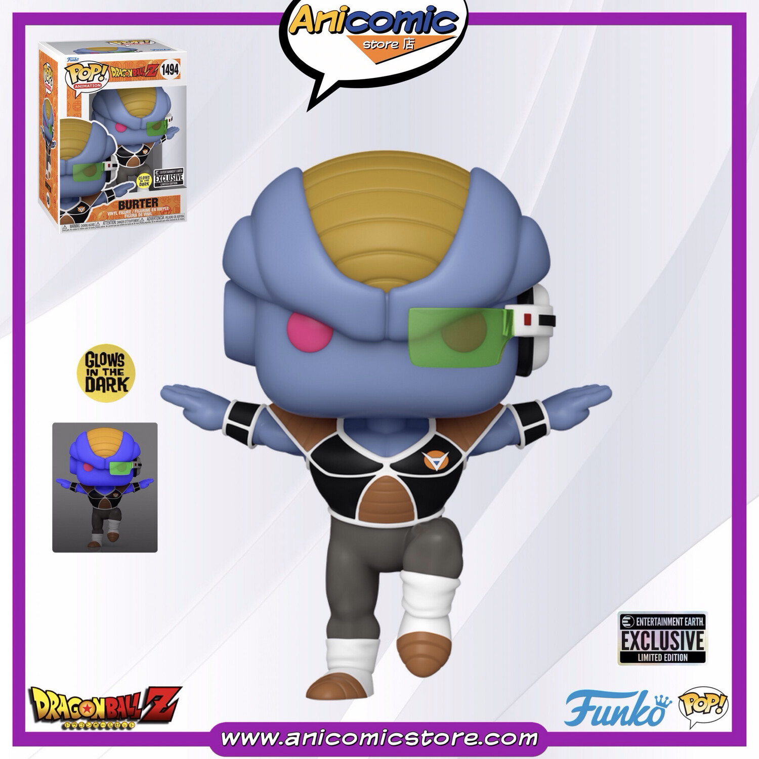 Funko Pop Burter - GITD - Entertainment Earth Exclusive - Dragon Ball Z