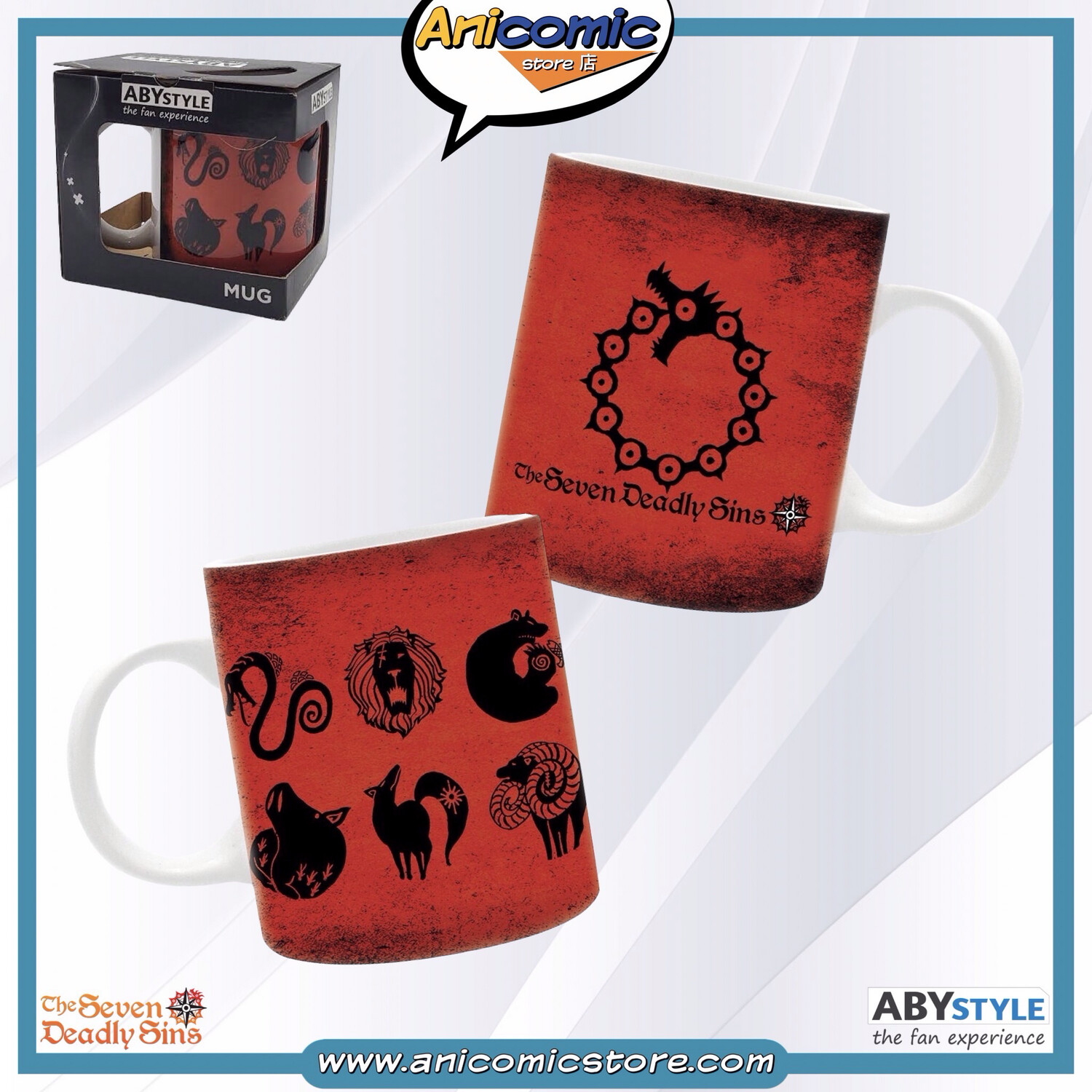 Taza emblemas Seven Deadly Sins 11 oz
