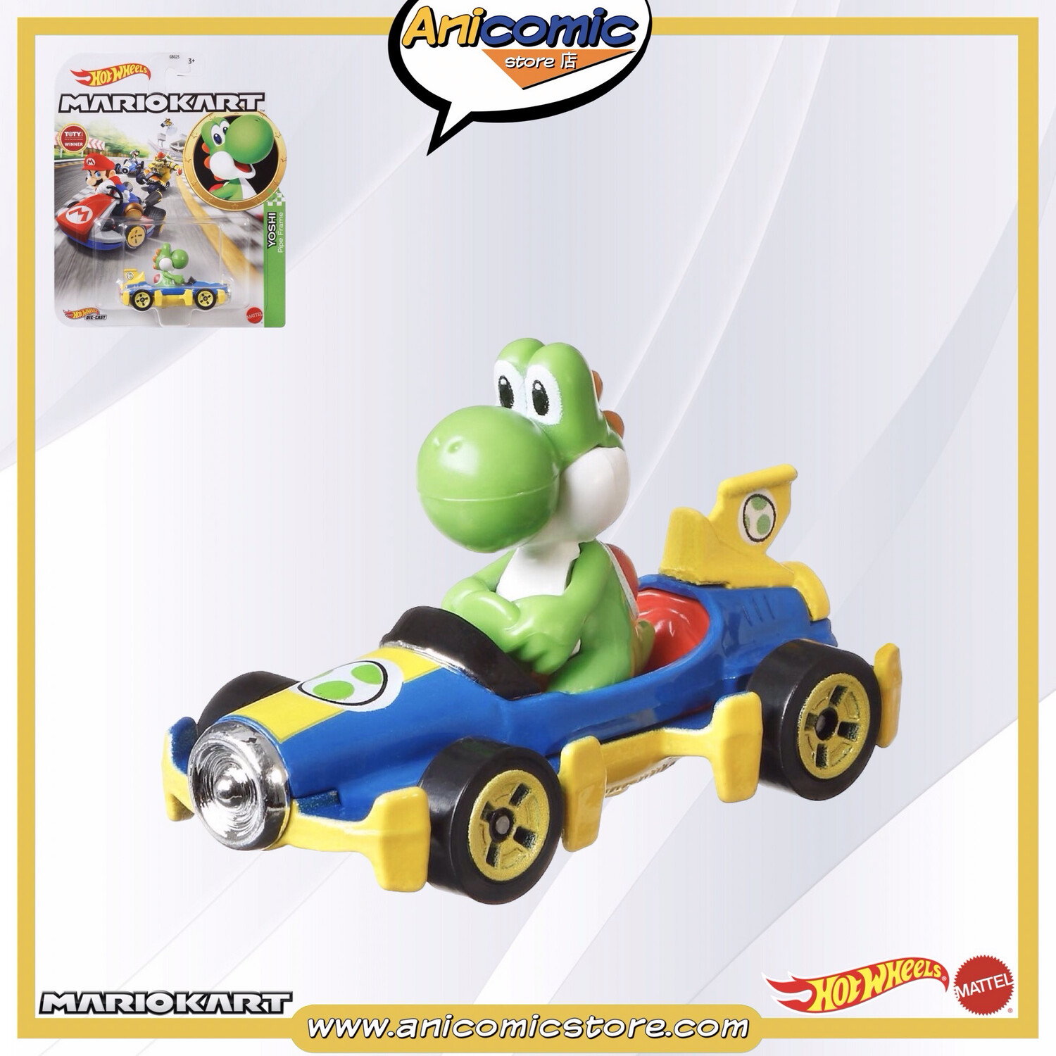 Hot Wheels Yoshi Mach 8 - Mario Kart Hot Wheels Yoshi Mach 8 - Mario Kart