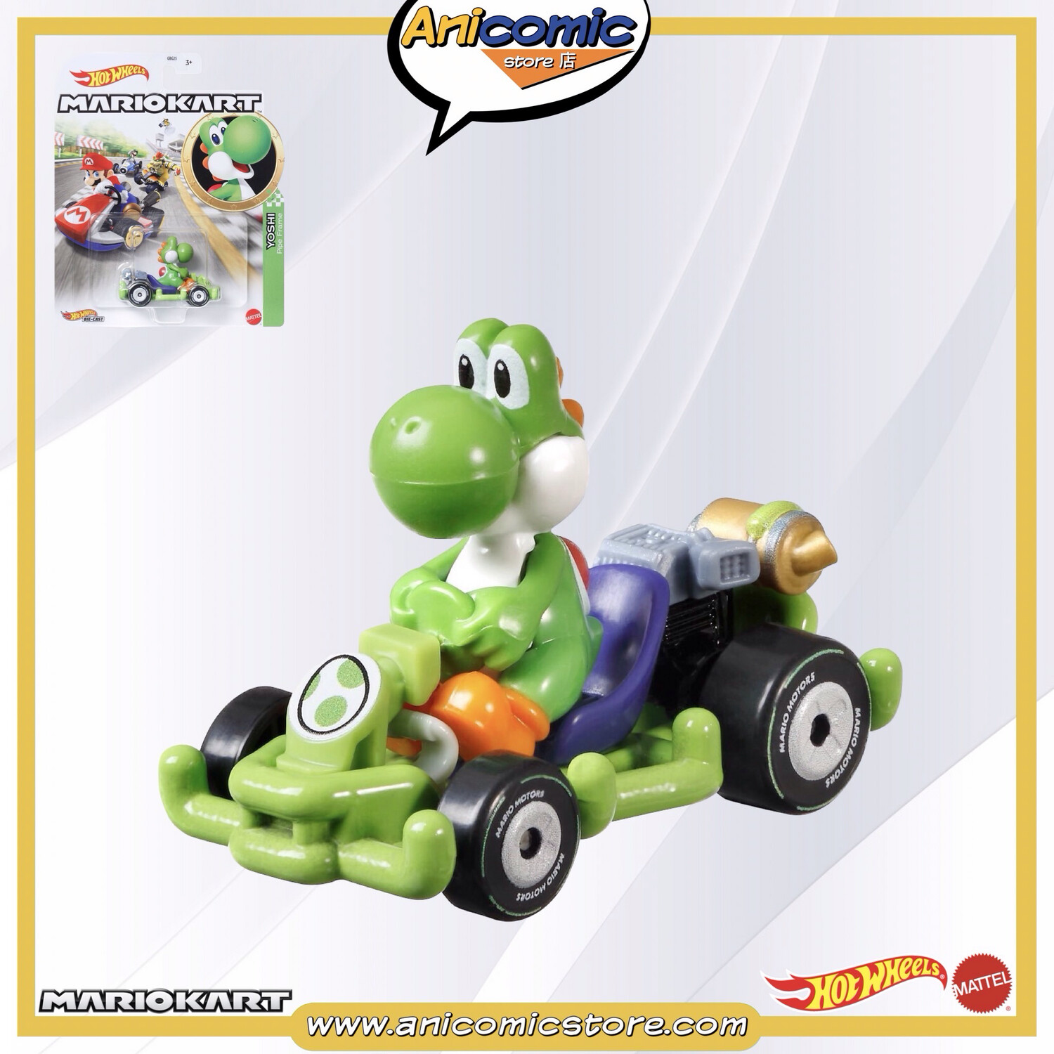 Hot Wheels Yoshi Pipe Frame - Mario Kart