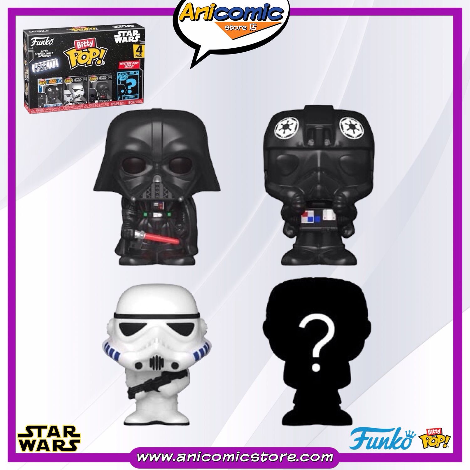Funko Bitty Pop 4-Pack Darth Vader - EIV: A New Hope