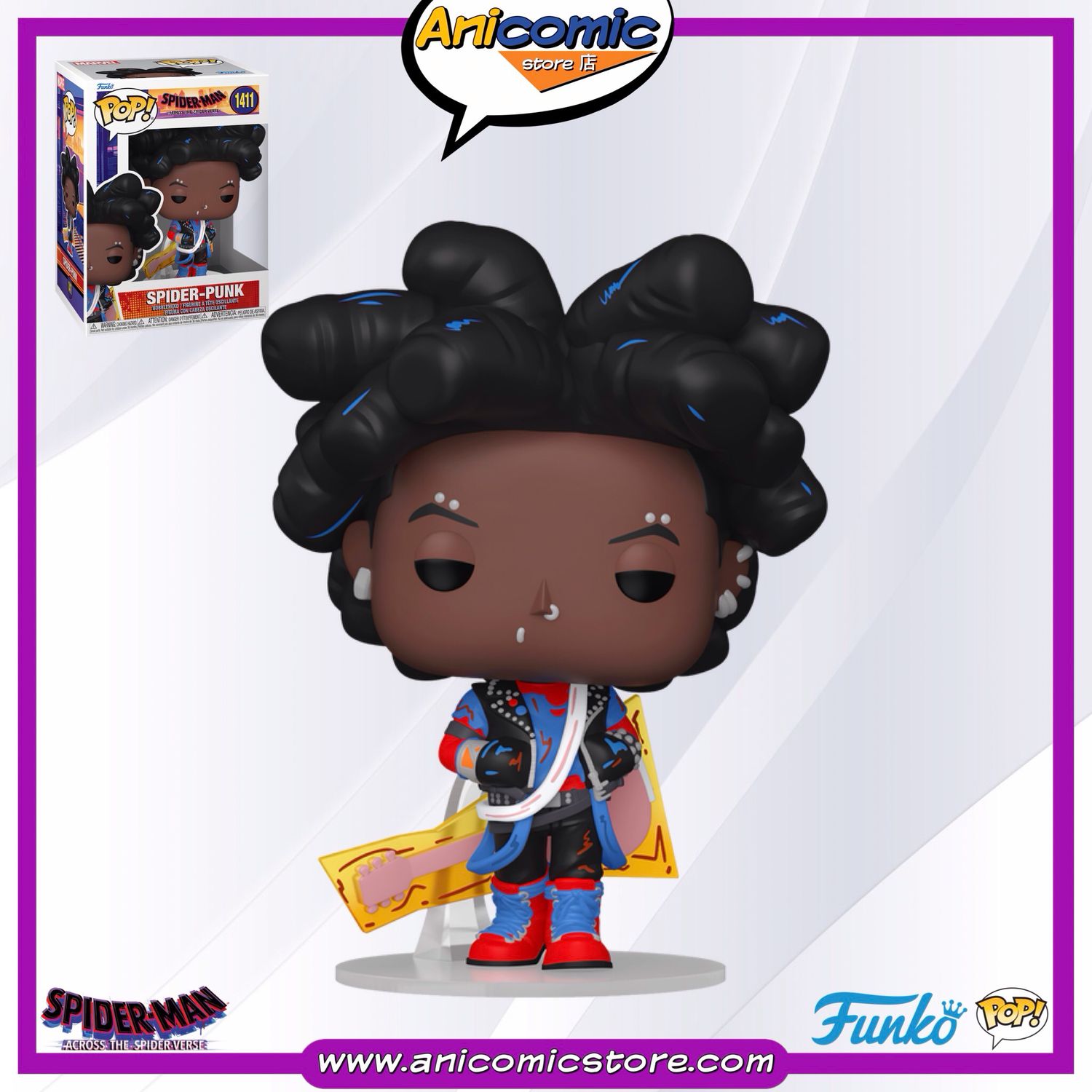 Funko Pop Spider-punk unmasked - Spiderman: Across The Spider-verse