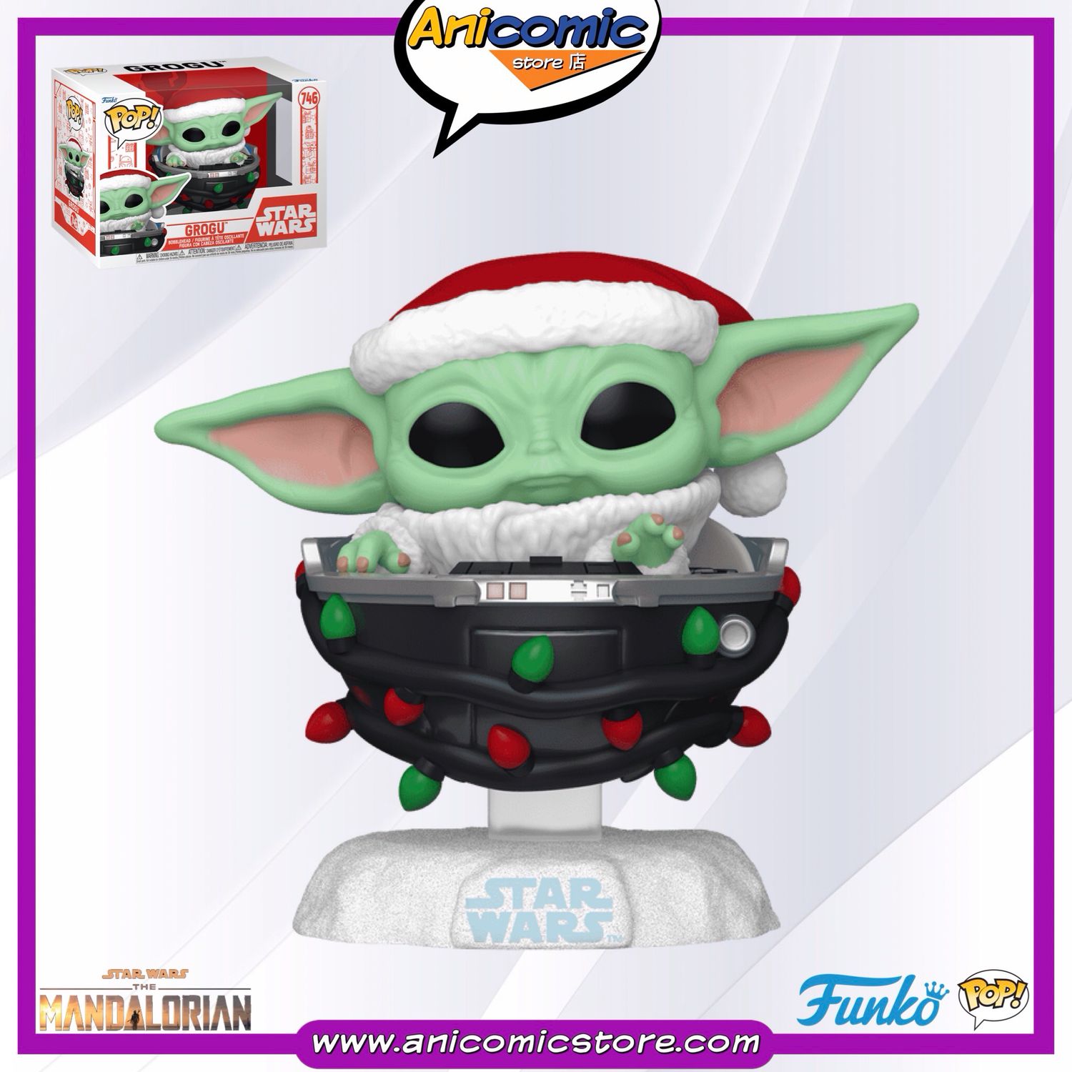 Funko Pop Grogu Navidad