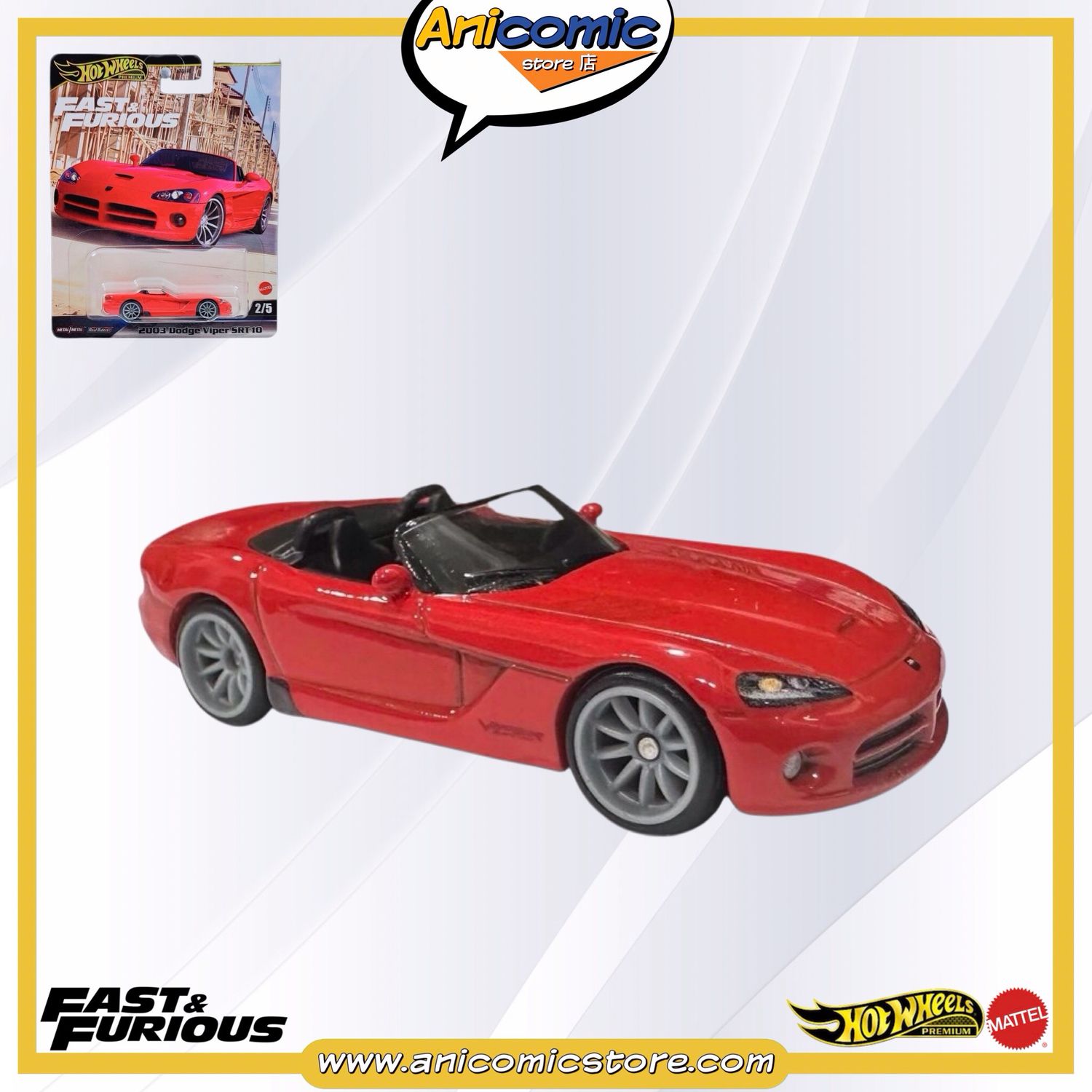 Hot Wheels Premium 2003 Dodge Viper SRT10 - Tokyo Drift