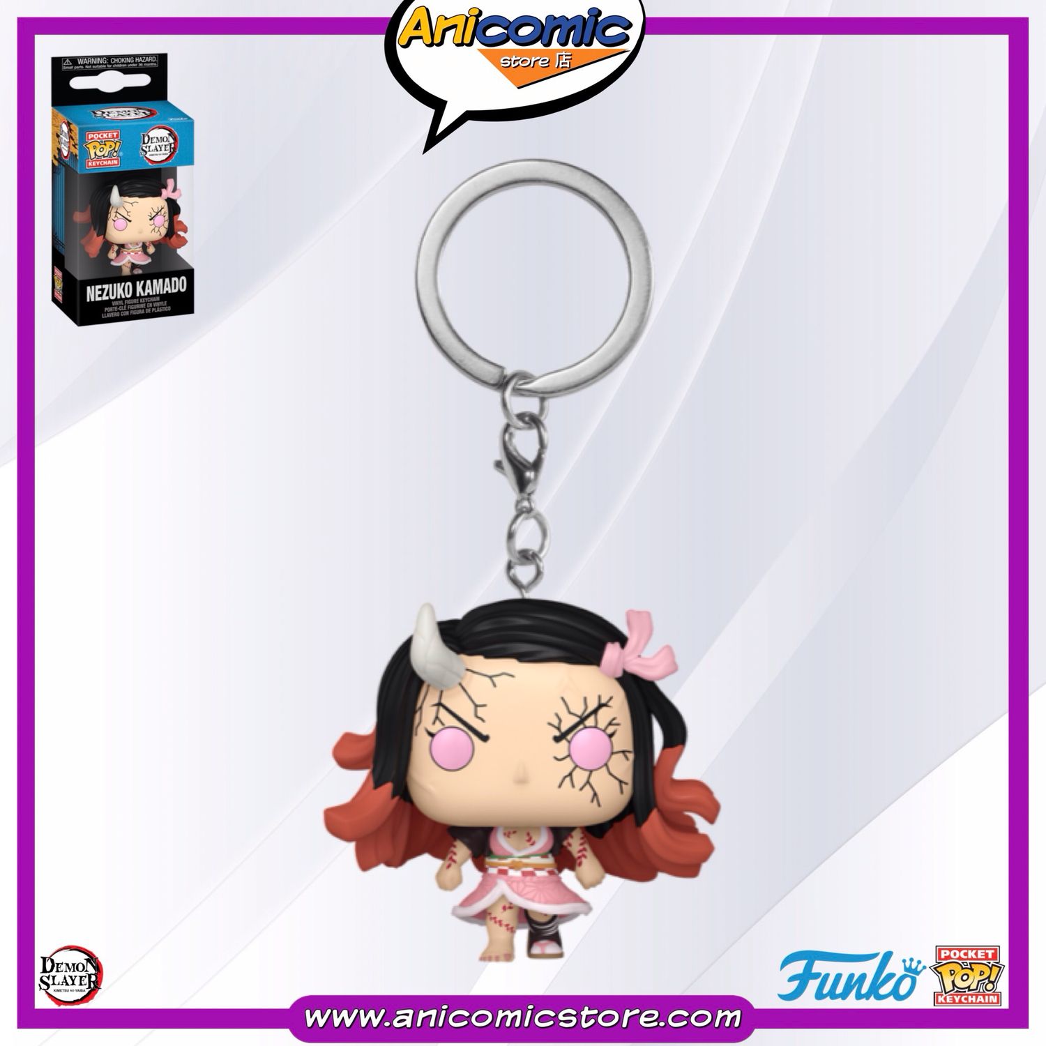 Funko Pop Keychain Nezuko Kamado (Demon Mode)