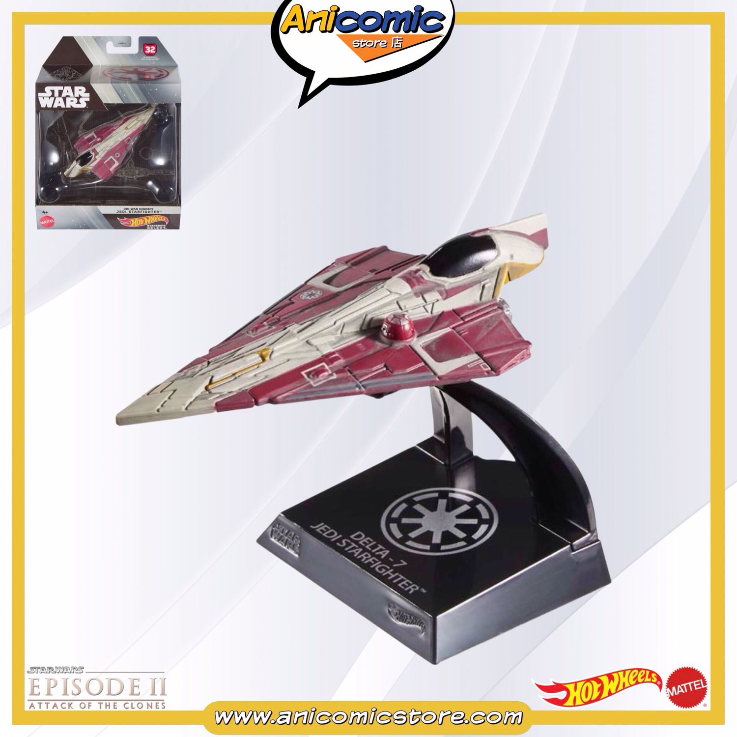 Hot Wheels Starships Select Jedi Starfighter (Obi-Wan)