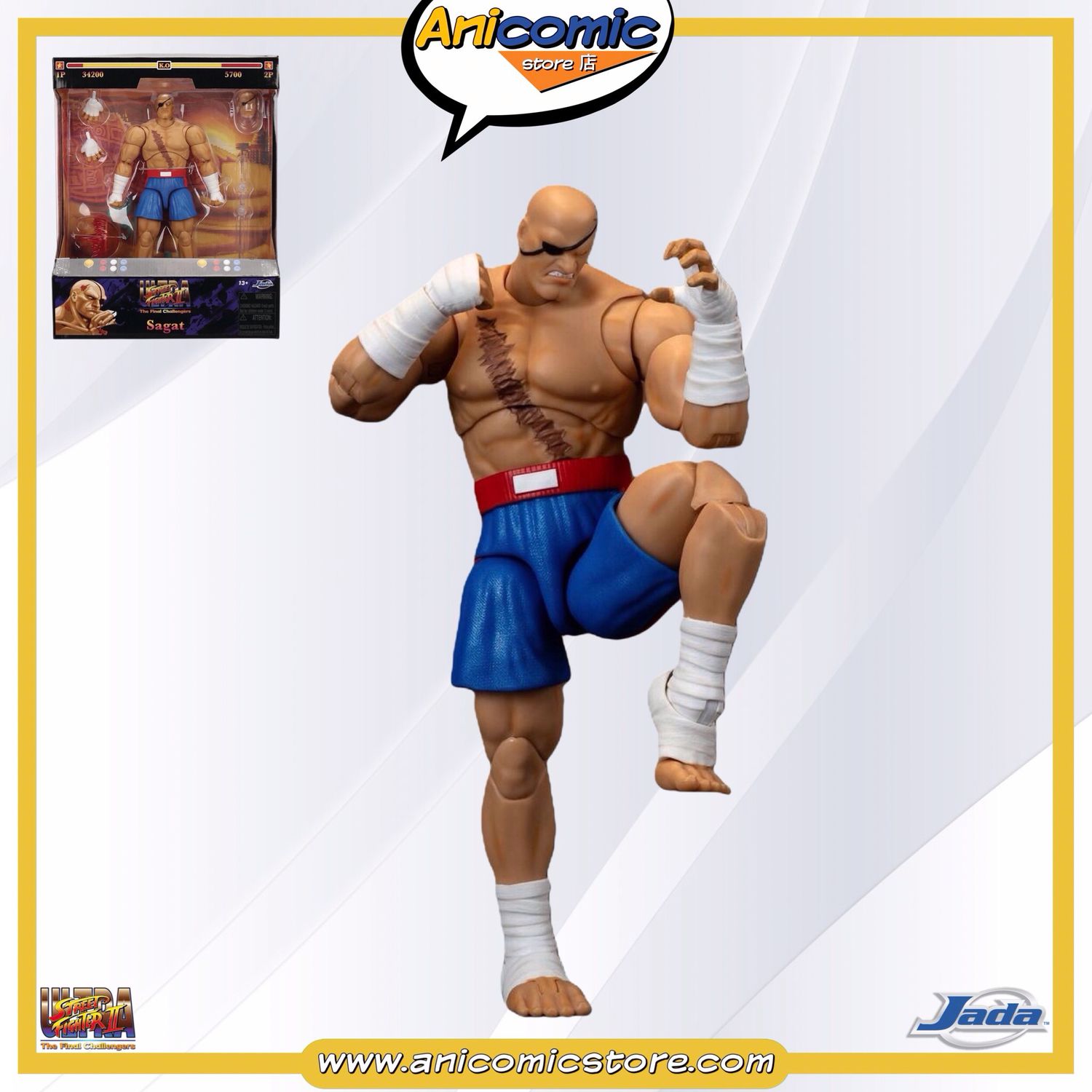 Jada Toys Deluxe Sagat - Ultra Street Fighter II
