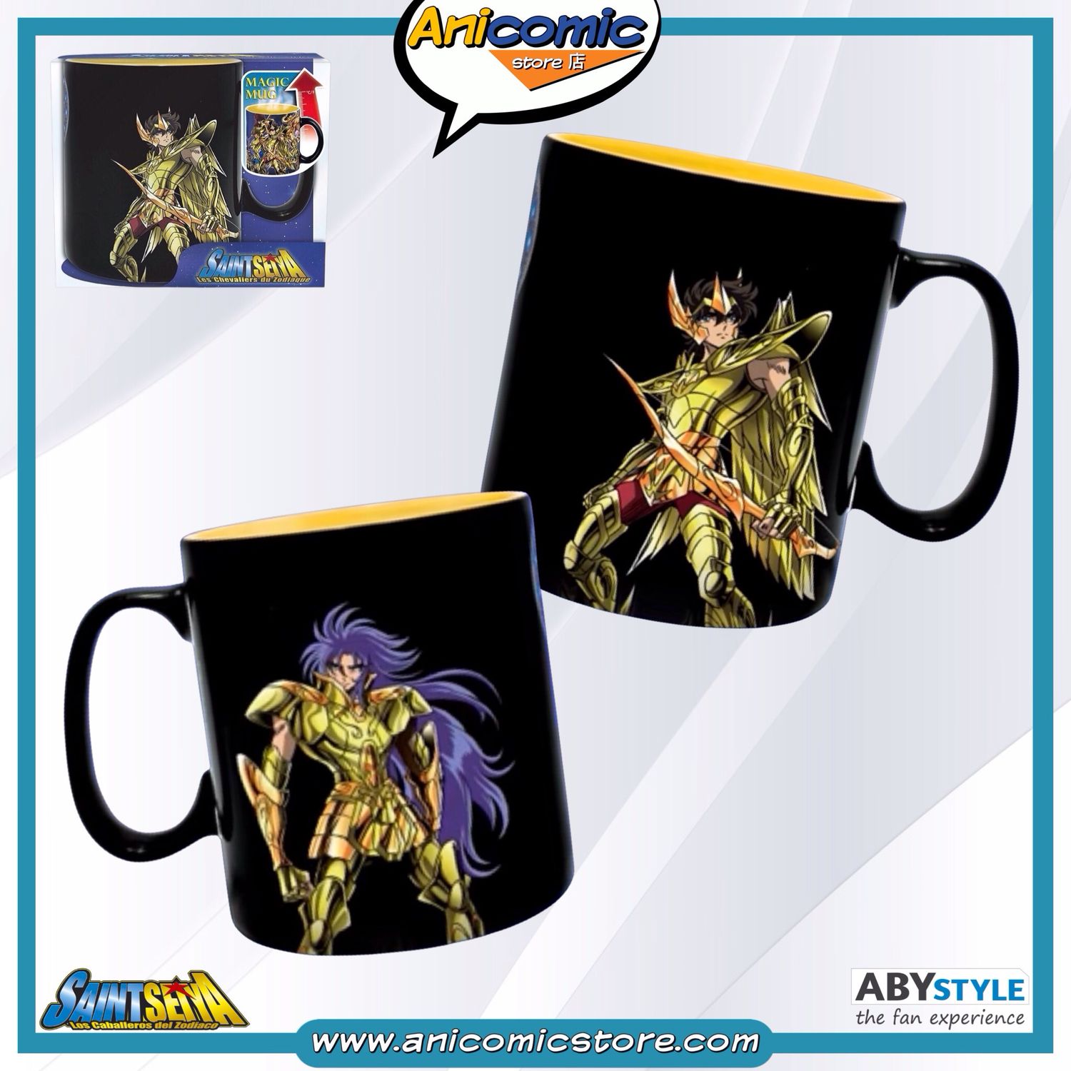 Taza mágica Caballeros Dorados 16 oz