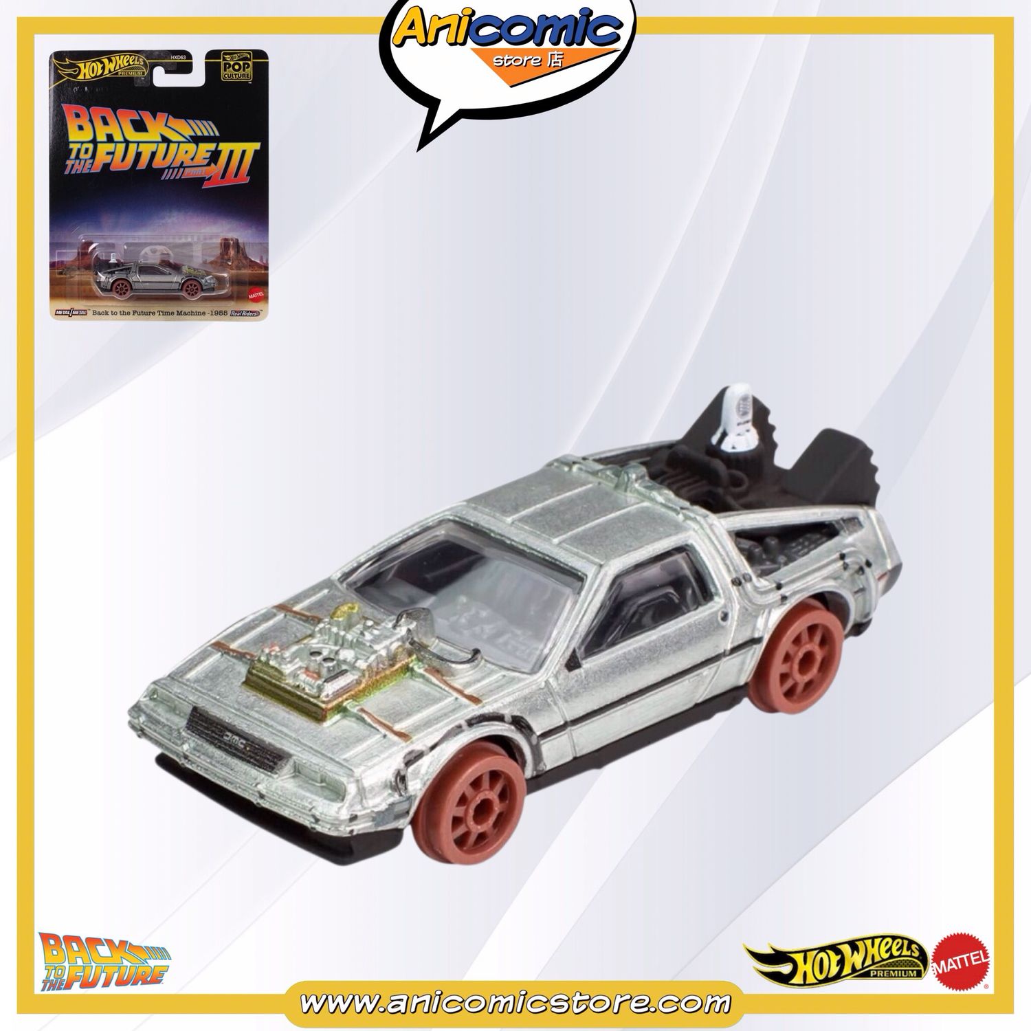 Hot Wheels Premium DeLorean DMC12 Time Machine 1955