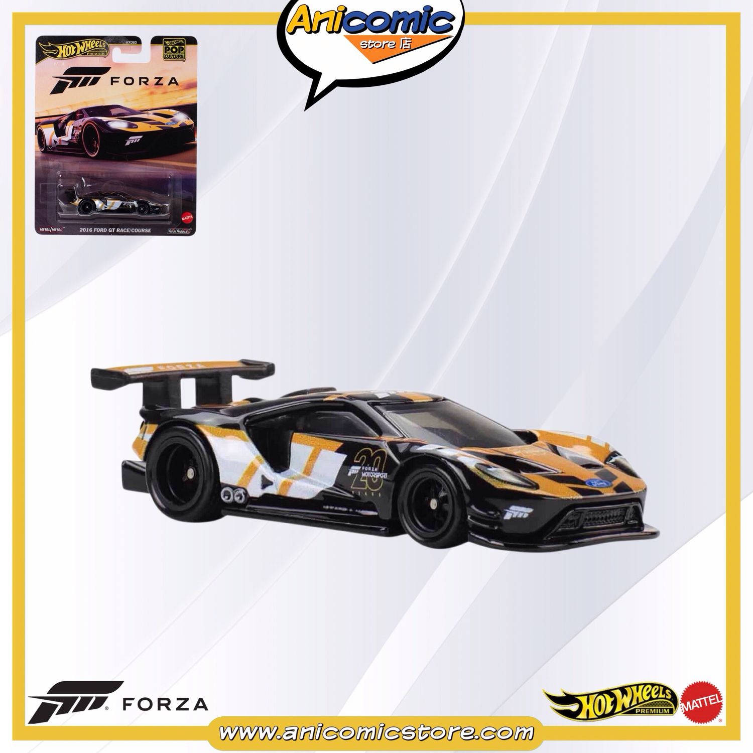Hot Wheels Premium 2016 Ford GT Race