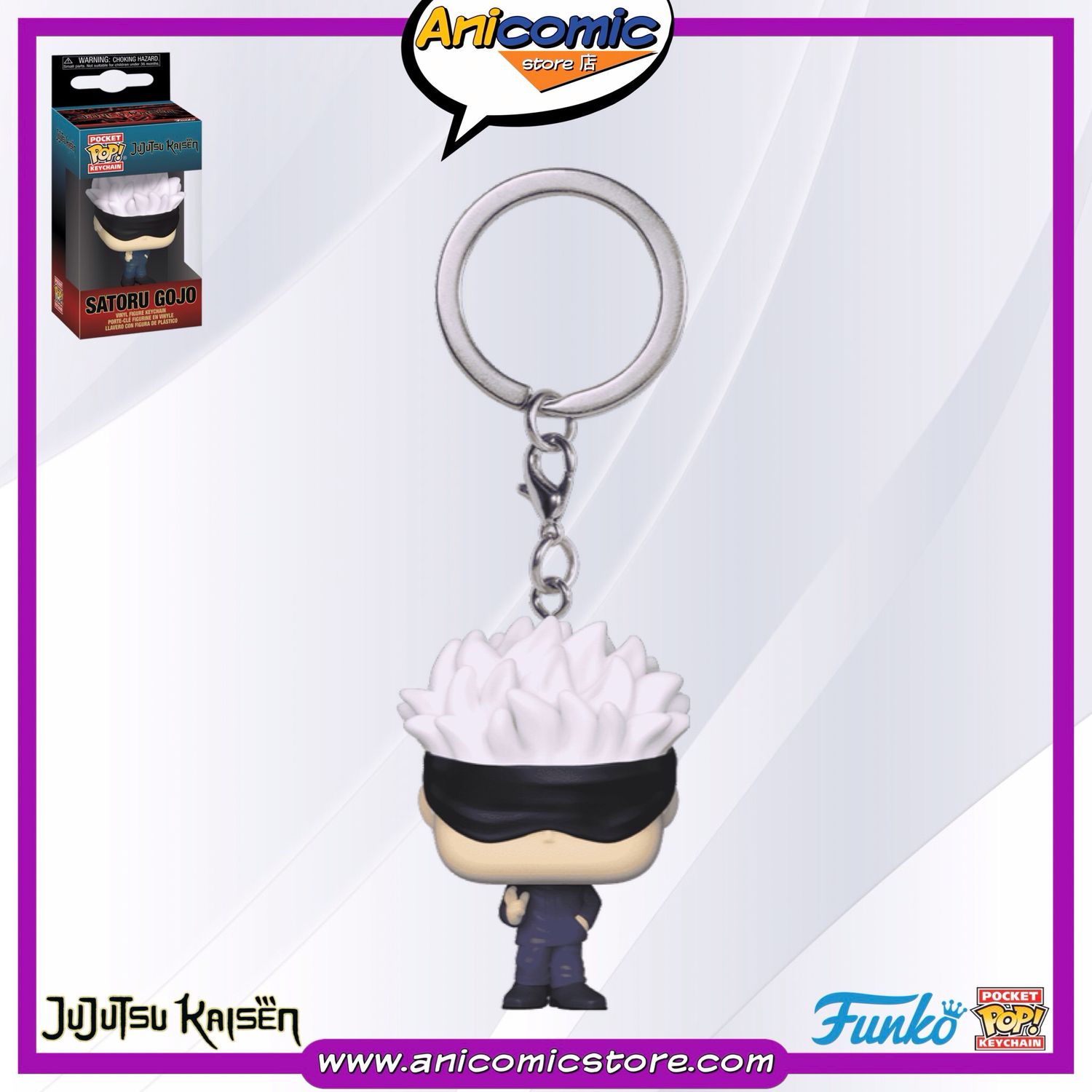 Funko Pop Keychain Satoru Gojo Funko Pop Keychain Satoru Gojo