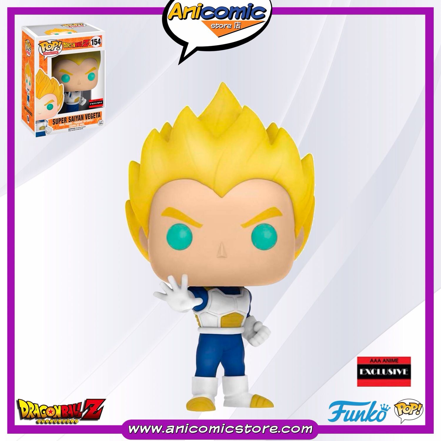 Funko Pop Vegeta SSJ - AAA Exclusive - Dragon Ball Z Funko Pop Vegeta SSJ - AAA Exclusive - Dragon Ball Z
