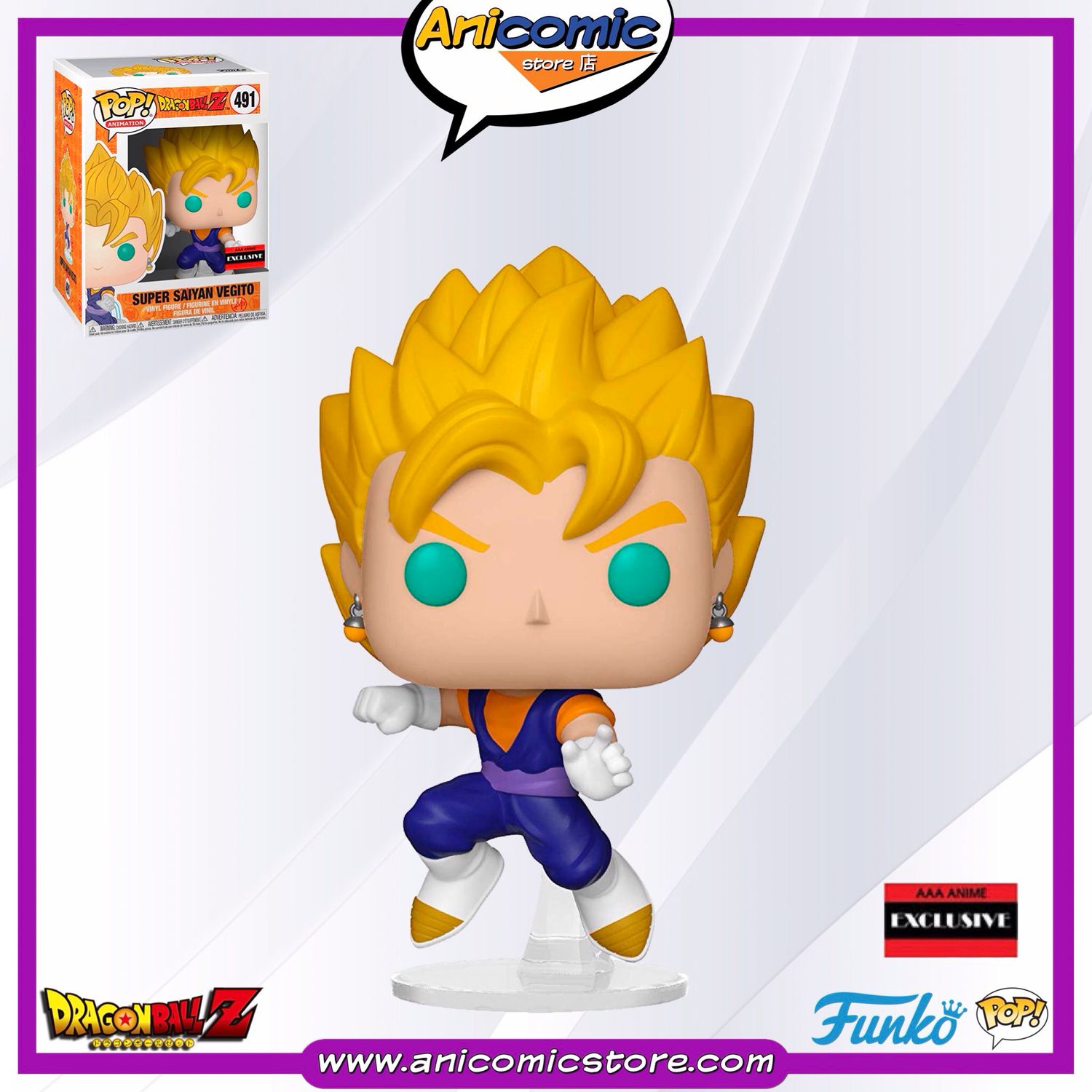 Funko Pop Vegito SSJ - AAA Exclusive - Dragon Ball Z Funko Pop Vegito SSJ - AAA Exclusive - Dragon Ball Z